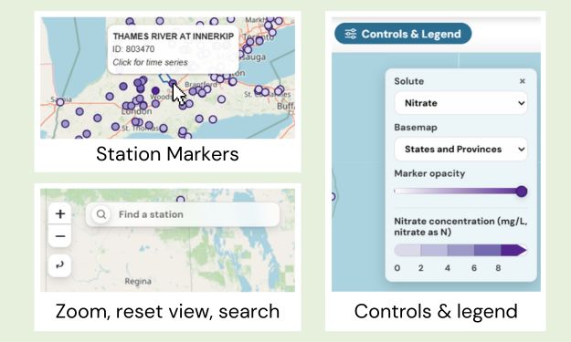 Map controls and navigation